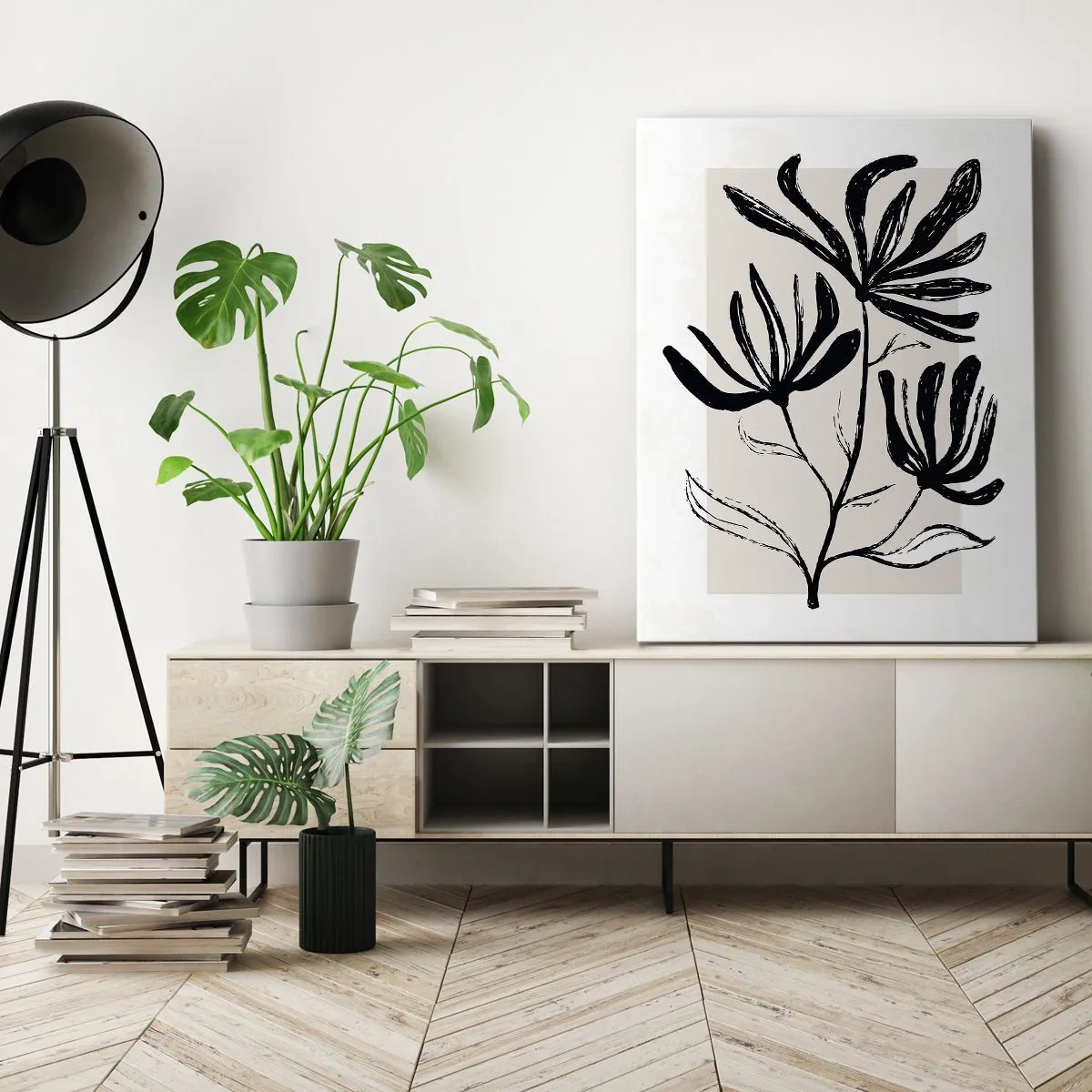 Canvas picture - Sketch for a Herbarium - 50x70 cm
