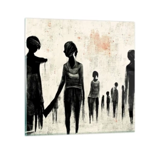 Glass picture - Against Solitude - 30x30 cm