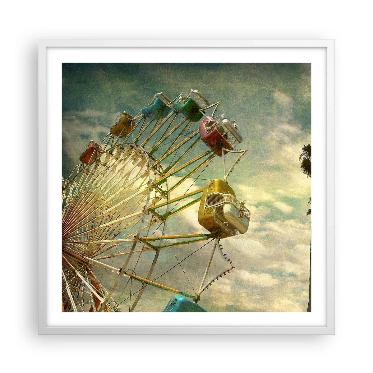 Poster in white frmae - There Will Be Fun… - 60x60 cm