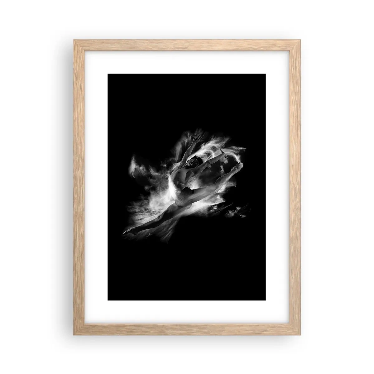 Poster in light oak frame - Stopped i in Flight - 30x40 cm