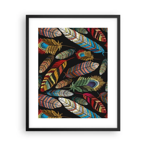Poster in black frame - Bird Carnival - 40x50 cm