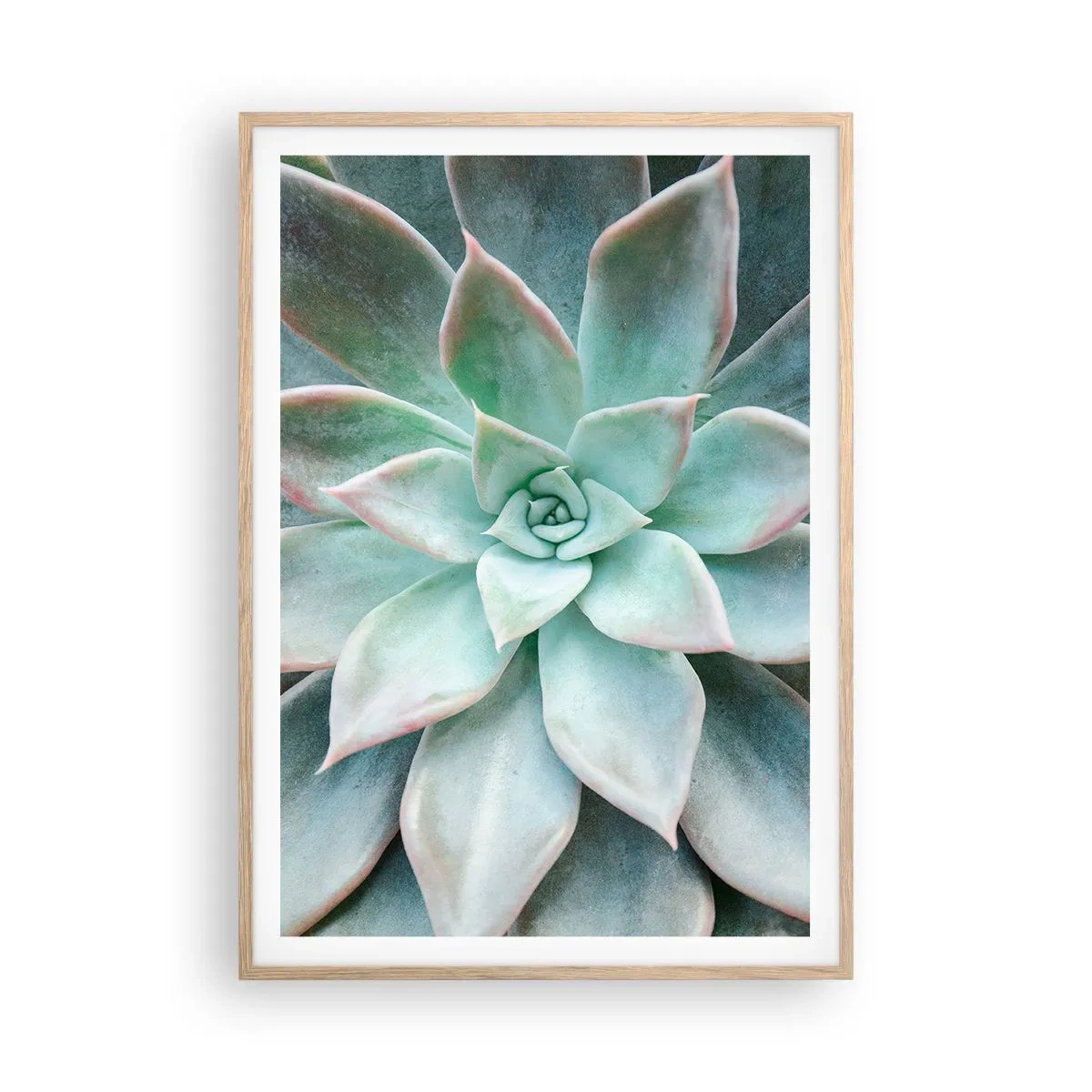 Poster in light oak frame - Heart of a Desert - 70x100 cm