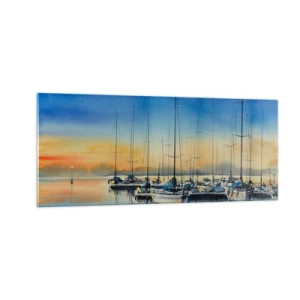 Glass picture - The End of a Good Day - 100x40 cm