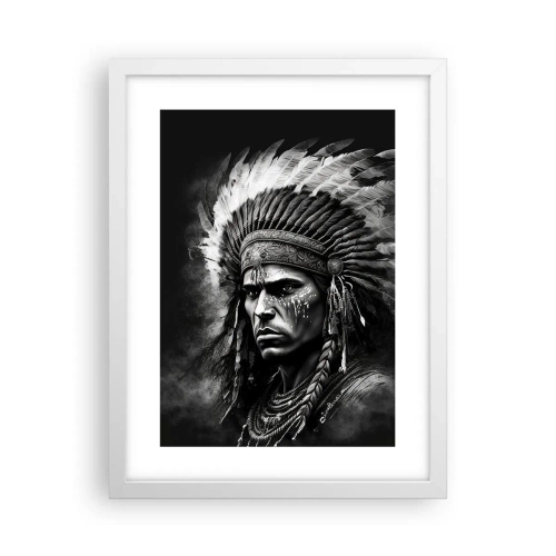 Poster in white frmae - Chief and Warrior - 30x40 cm