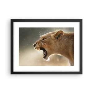 Poster in black frame - Try Not to Listen - 40x30 cm