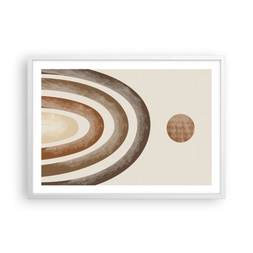 Poster in white frmae - In a Distant Galaxy - 70x50 cm