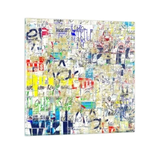 Glass picture - Feast for the Eyes - 60x60 cm