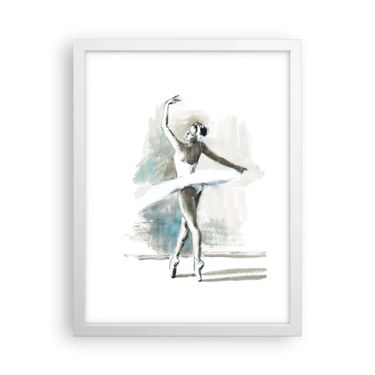 Poster in white frmae - Enchanted into a Swan - 30x40 cm