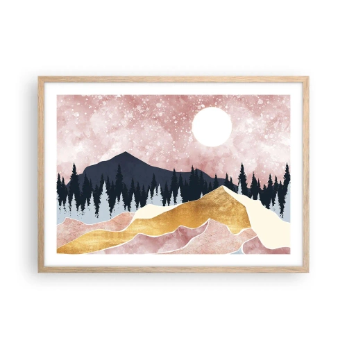 Poster in light oak frame - Night Guard - 70x50 cm