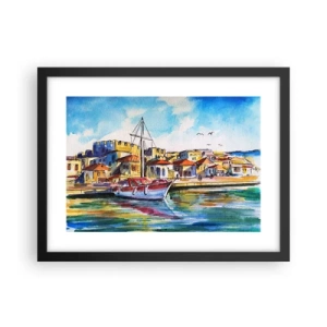 Poster in black frame - Rainbow Afternoon - 40x30 cm