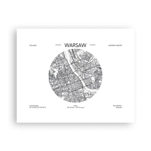 Poster - Anatomy of Warsaw - 50x40 cm