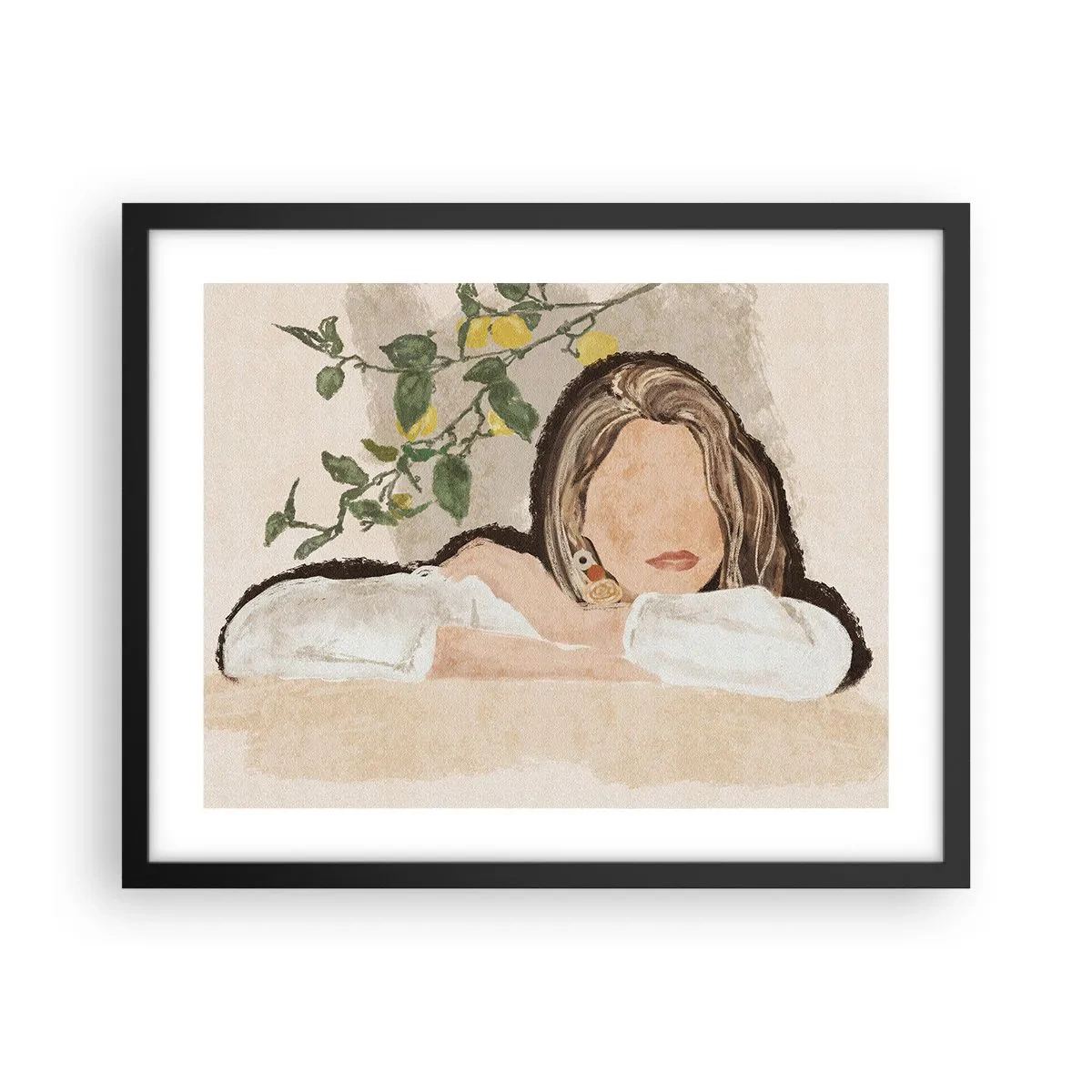 Poster in black frame - Beauty of the South - 50x40 cm