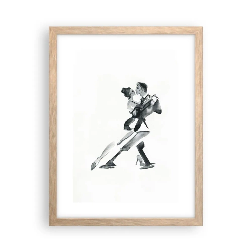 Poster in light oak frame - In One Rhythm - 30x40 cm