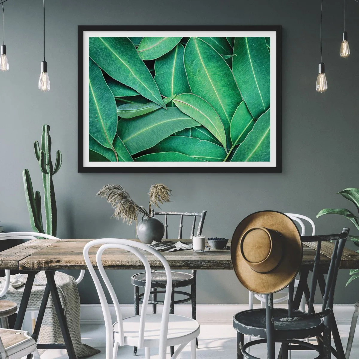 Poster in black frame - Juicy and Fresh - 40x30 cm