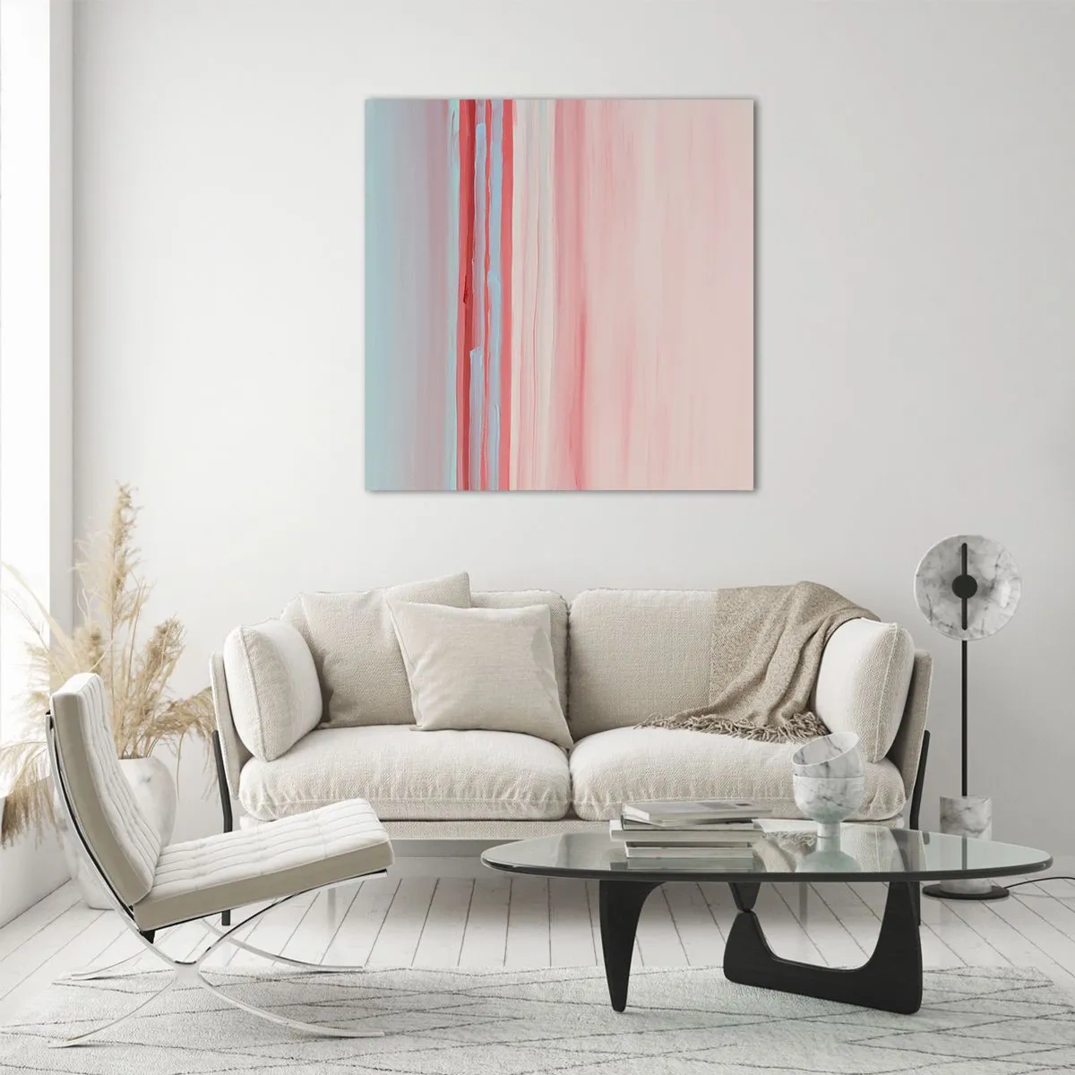 Glass picture - Abstract at Dawn - 70x70 cm