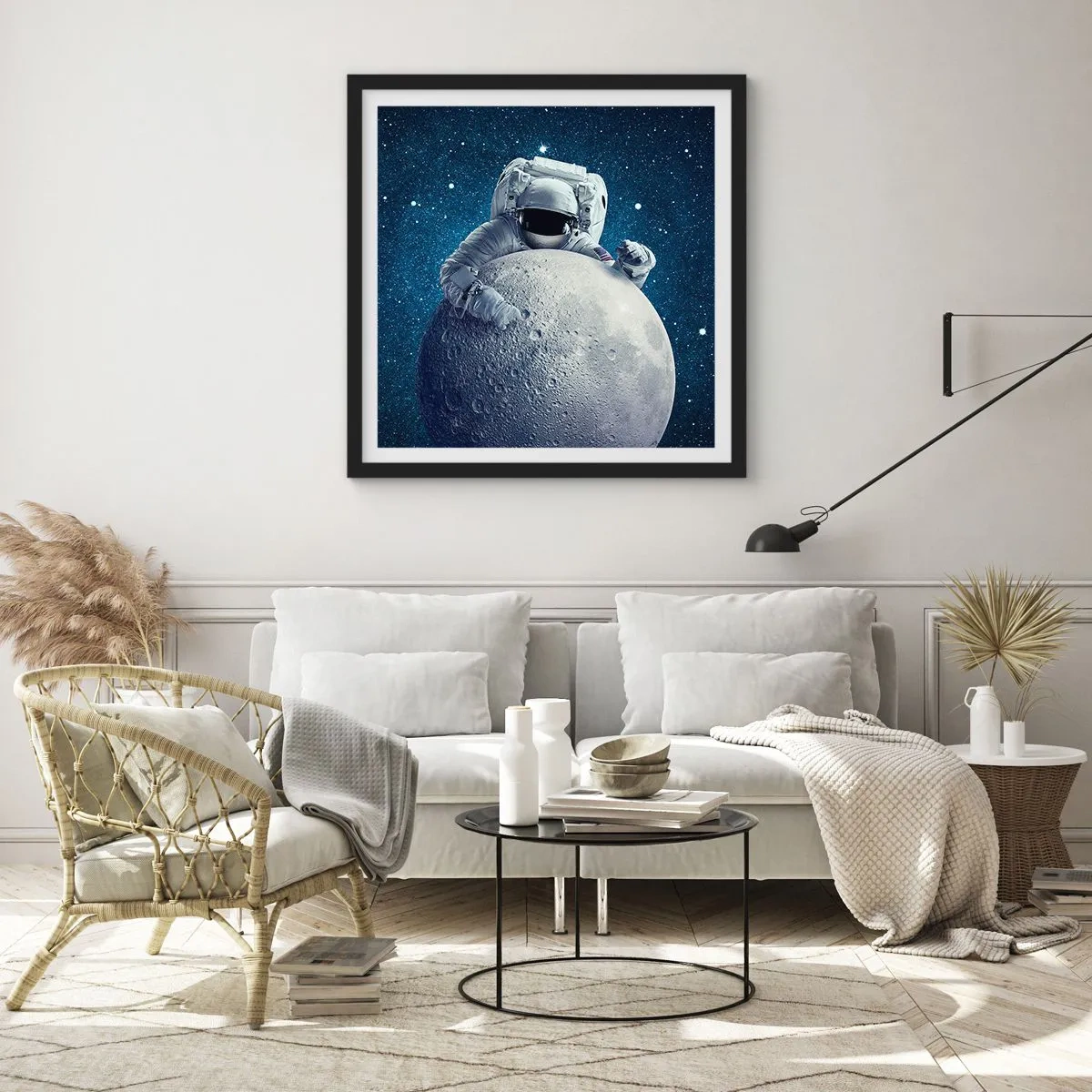 Poster in black frame - Space Joker - 50x50 cm