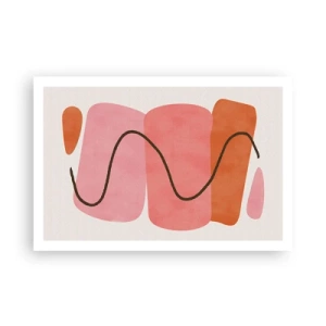Poster - Gentle Movement of forms - 91x61 cm