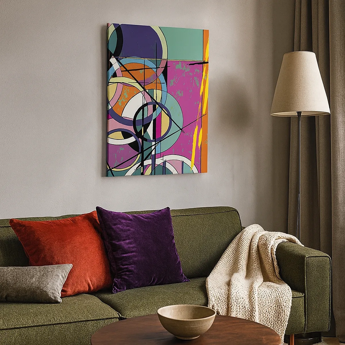 Canvas picture - Wheels Go Round and Round - 50x70 cm