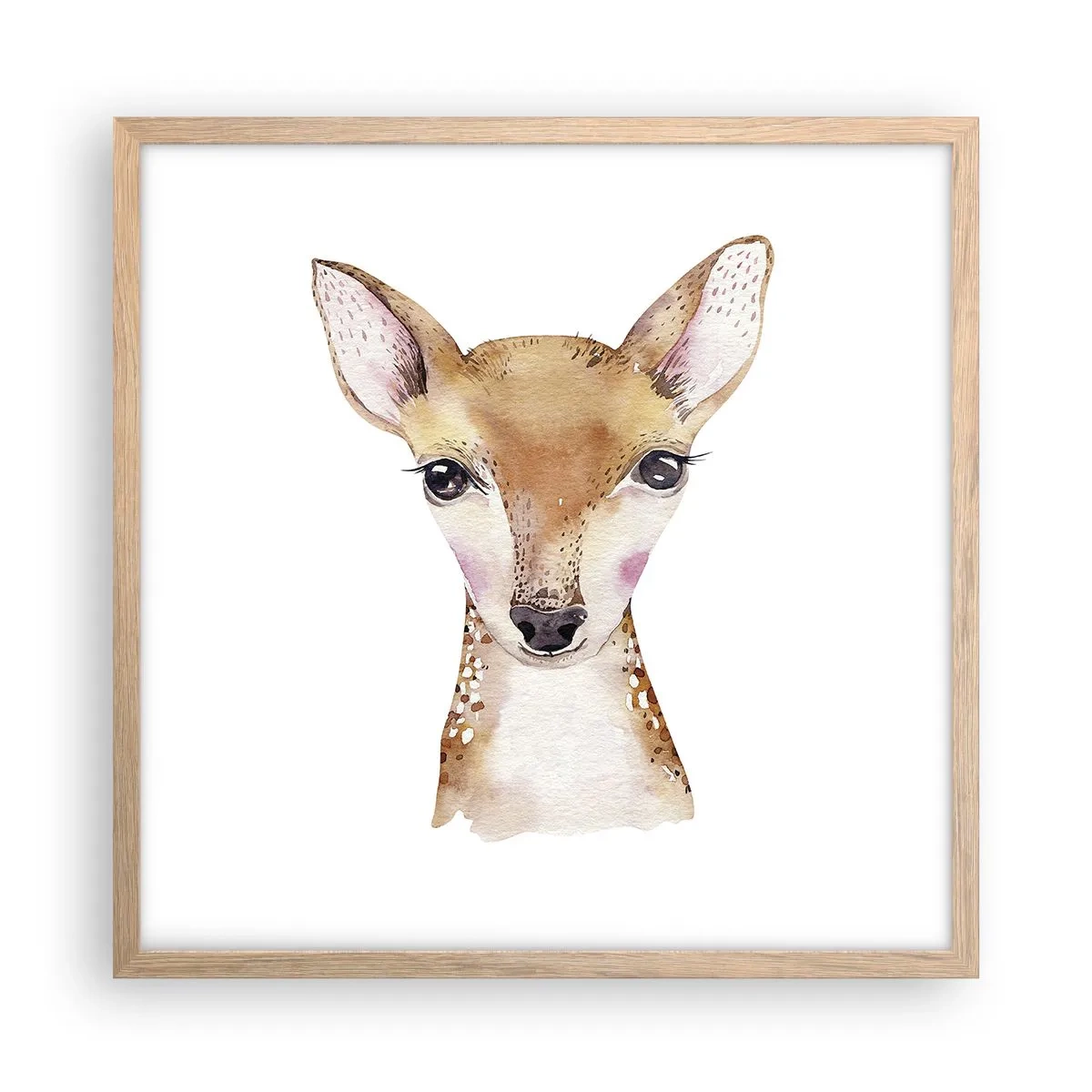 Poster in light oak frame - Nature of Innocence - 50x50 cm