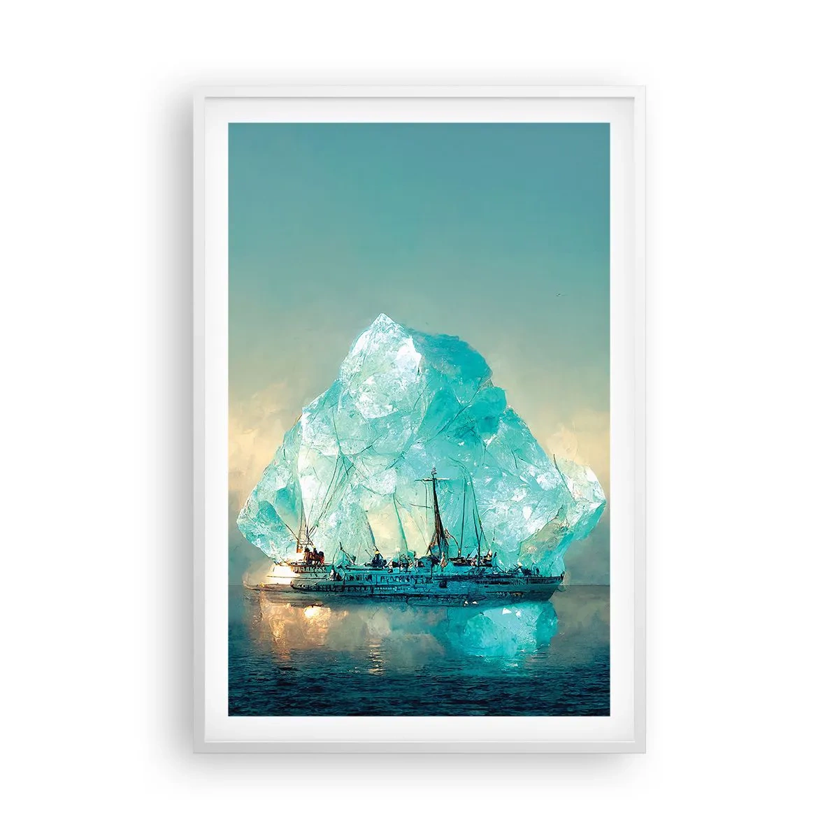 Poster in white frmae - Arctic Diamond - 61x91 cm
