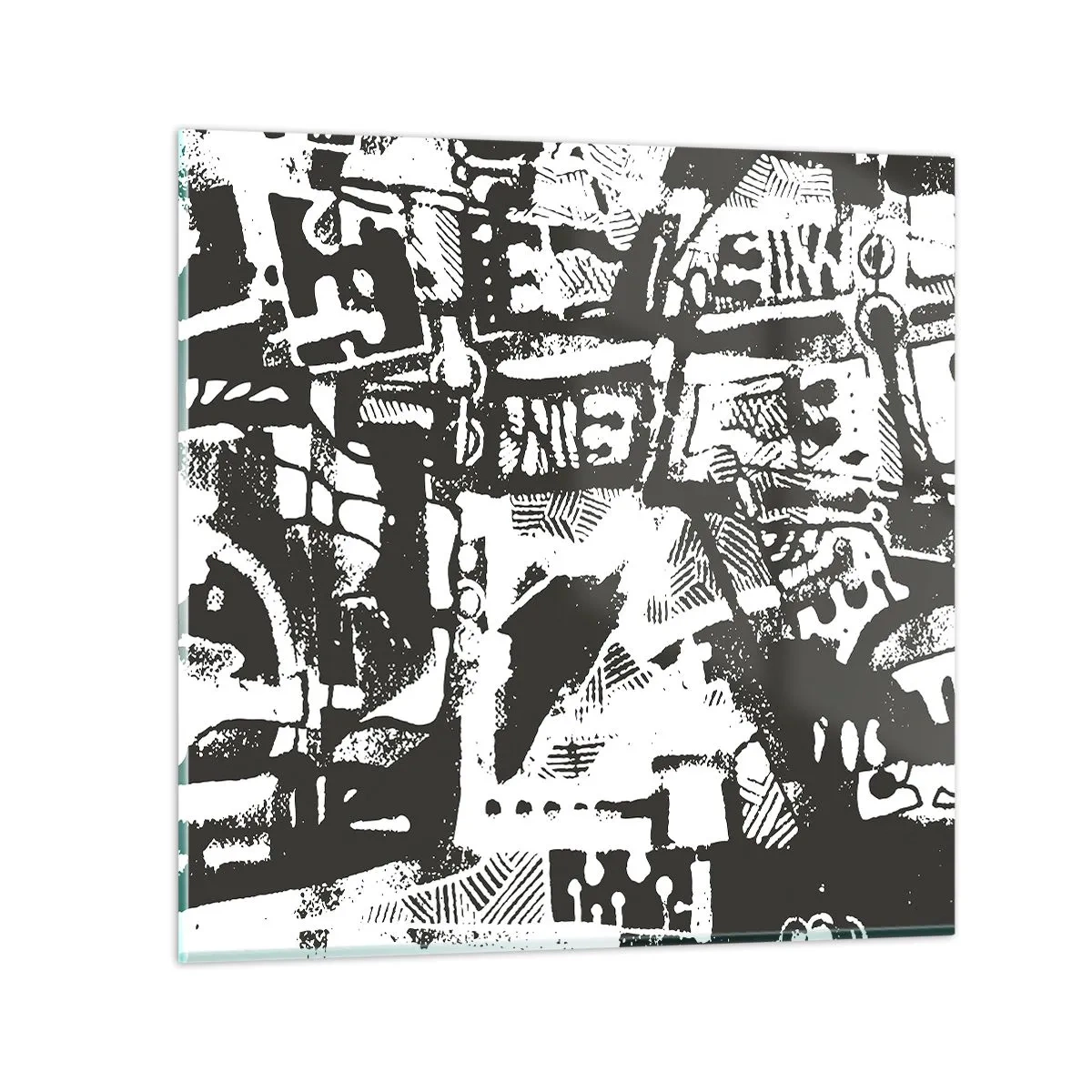 Glass picture - Order or Chaos? - 30x30 cm