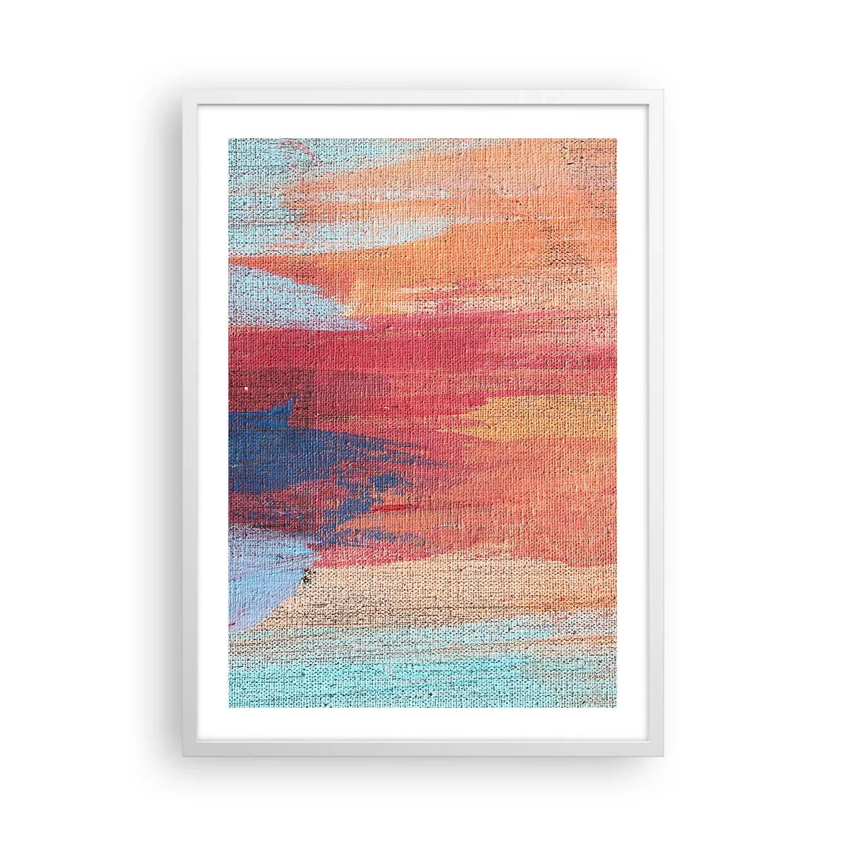 Poster in white frmae - Washed Down by Rainbow - 50x70 cm