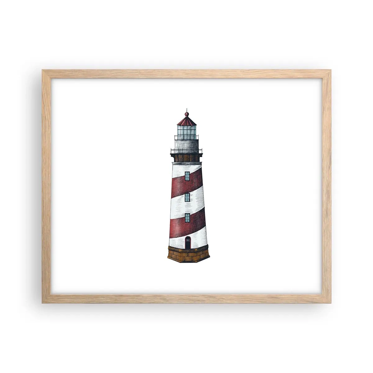 Poster in light oak frame - Always on Guard - 50x40 cm