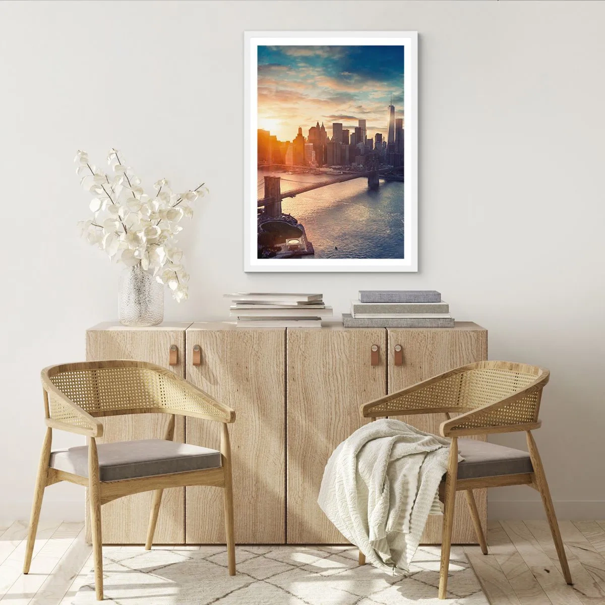 Poster in white frmae - Monument to the Culture of the West - 70x100 cm