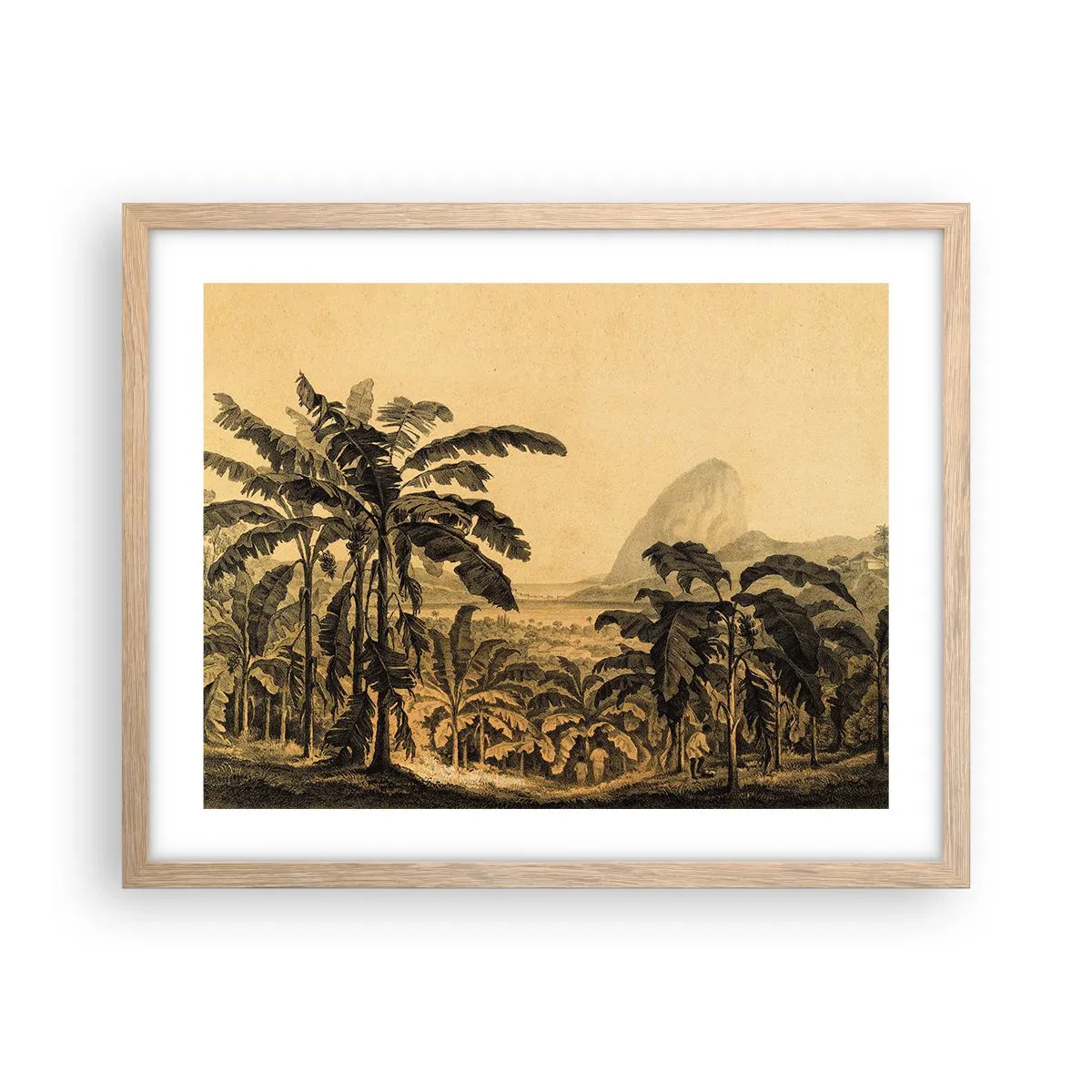 Poster in light oak frame - In Colonial Character - 50x40 cm