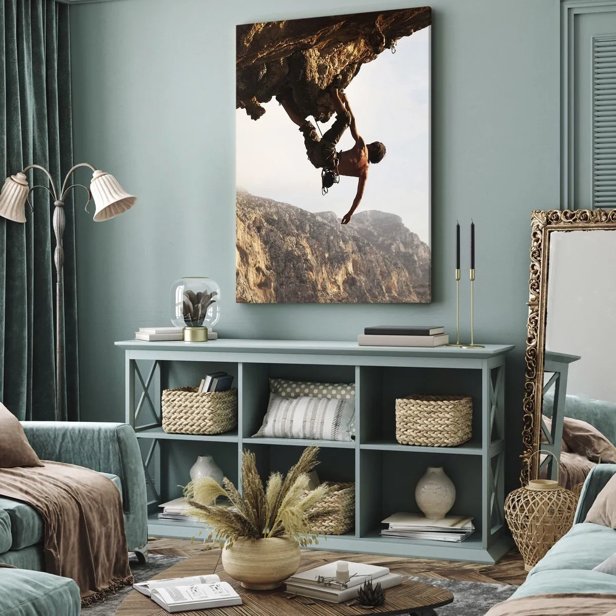 Canvas picture - The Whole World on a Sharp Cliff - 70x100 cm