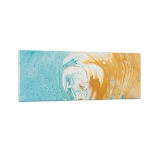 Glass picture - Pastel Swirl - 140x50 cm