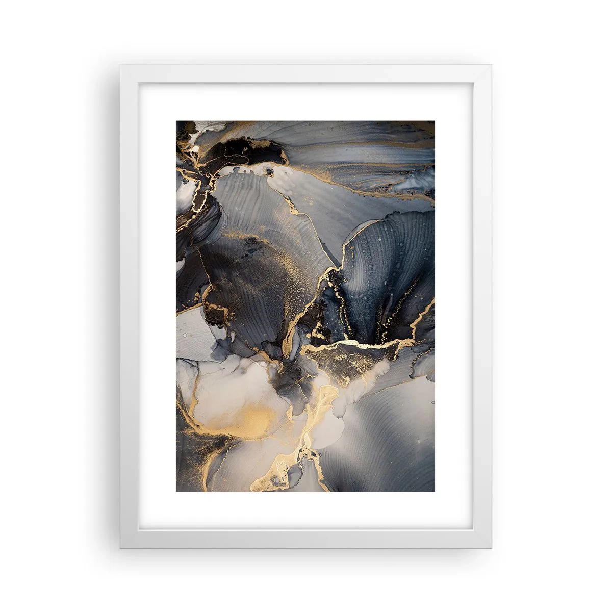 Poster in white frmae - Life of a Stone - 30x40 cm