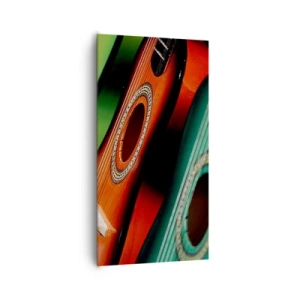 Canvas picture - Guitar Has Many Shades - 65x120 cm