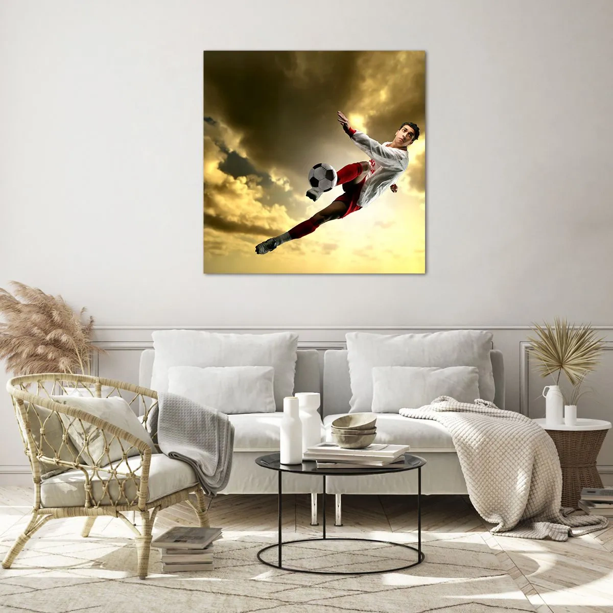 Glass picture - Football Heaven - 60x60 cm
