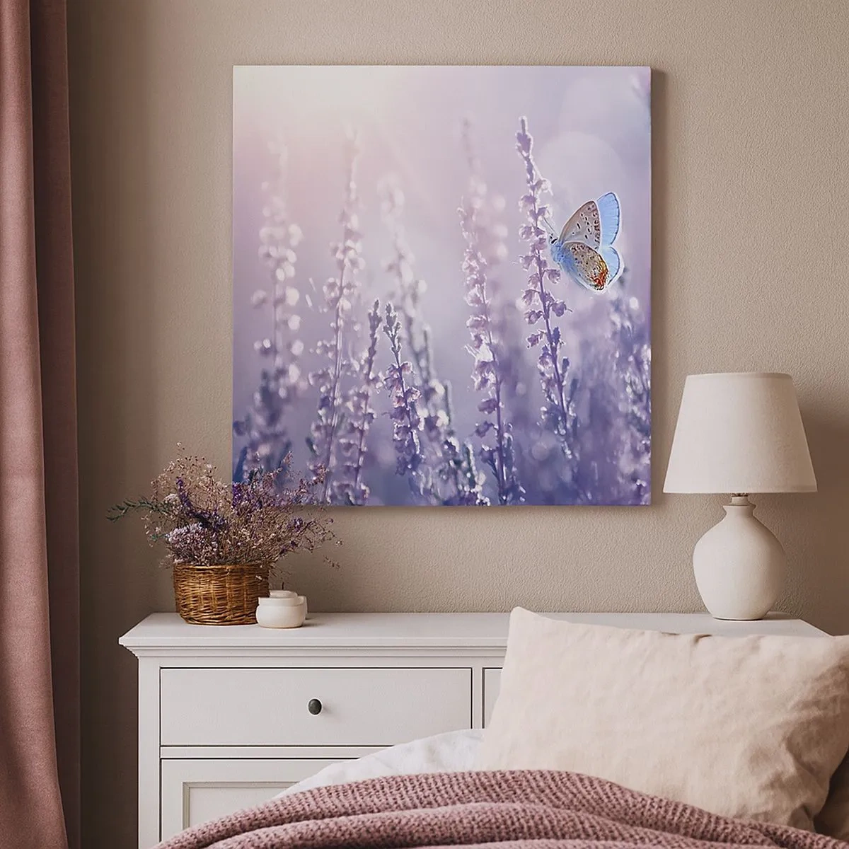 Canvas picture - Kiss of a Butterfly - 30x30 cm