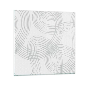 Glass picture - No Straight Line - 40x40 cm