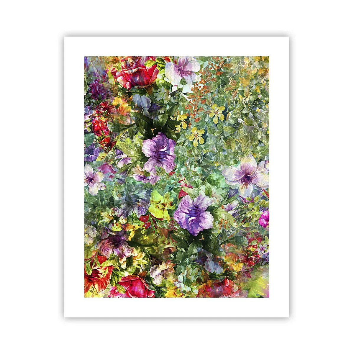 Poster - Lost in the Flowers - 40x50 cm