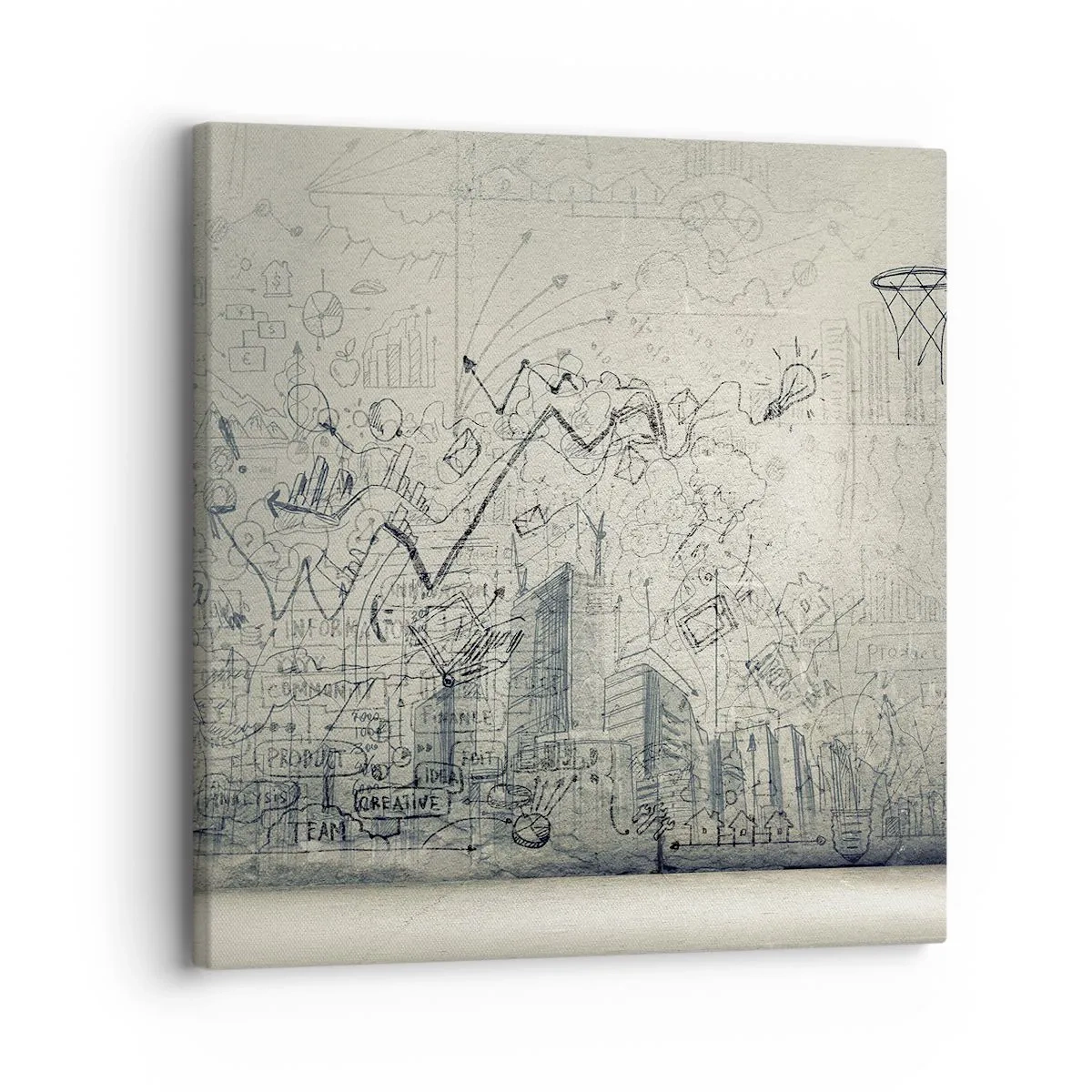 Canvas picture - My Wonderful City Life - 30x30 cm