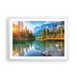 Poster in white frmae - Mellow Autumn - 70x50 cm