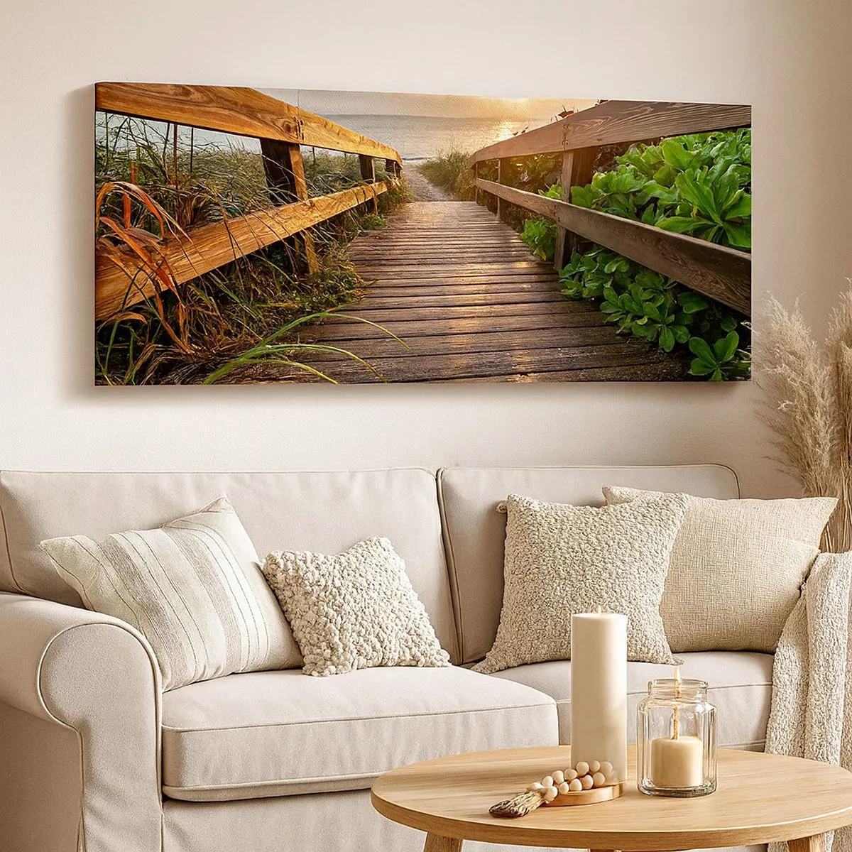 Canvas picture - Straigh to the Shore - 100x40 cm