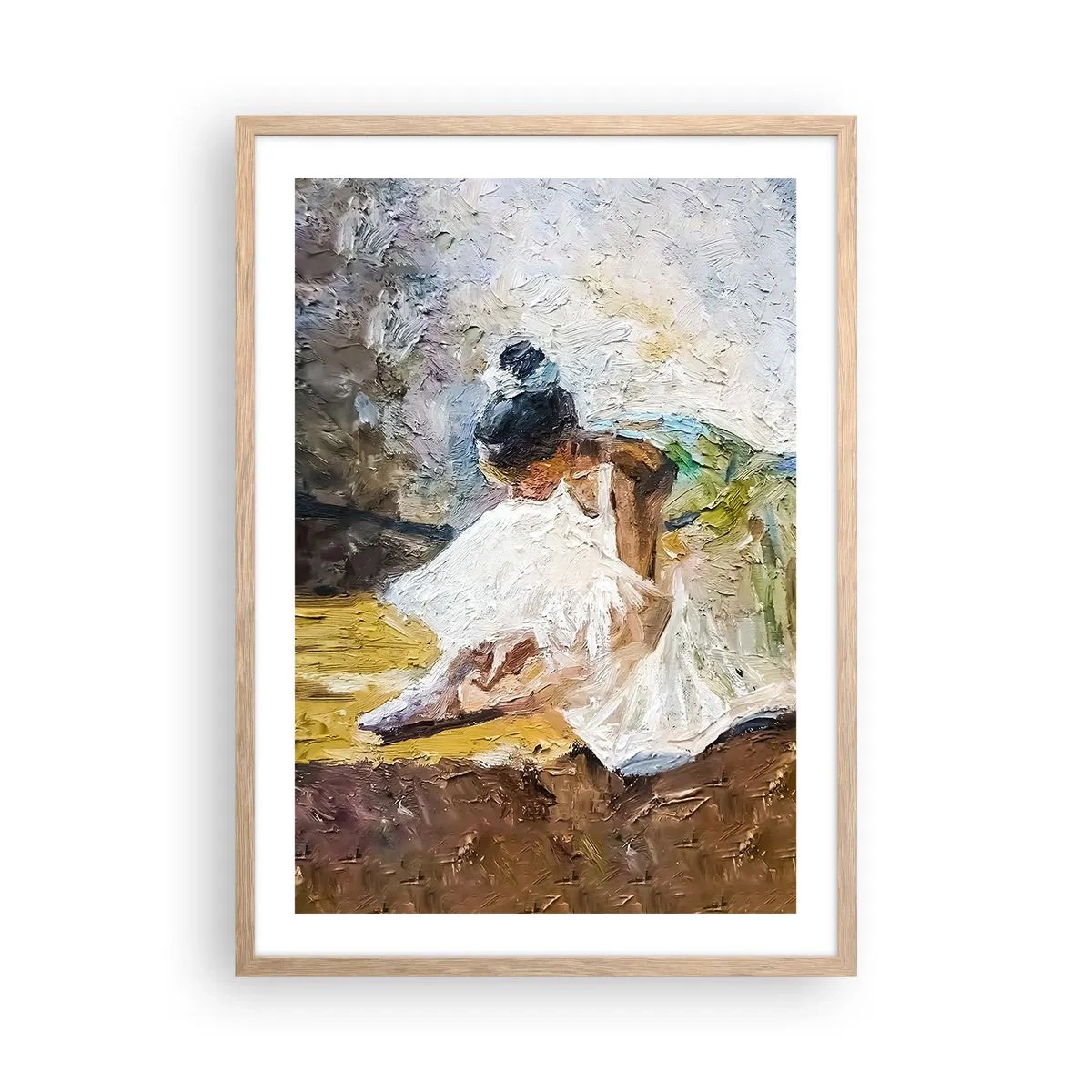 Poster in light oak frame - From Degas' Painting - 50x70 cm