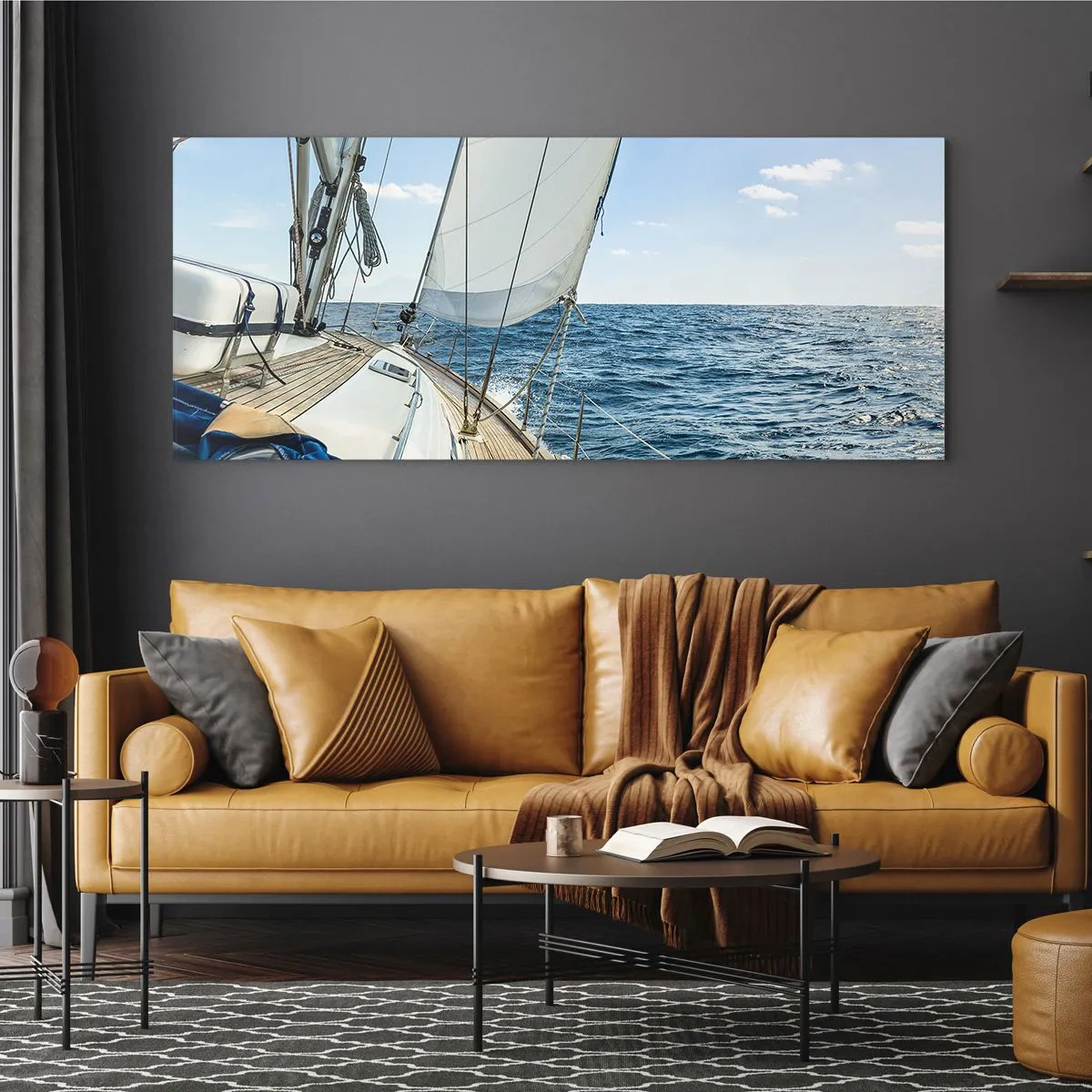 Glass picture - Ahoy, Adventure - 100x40 cm