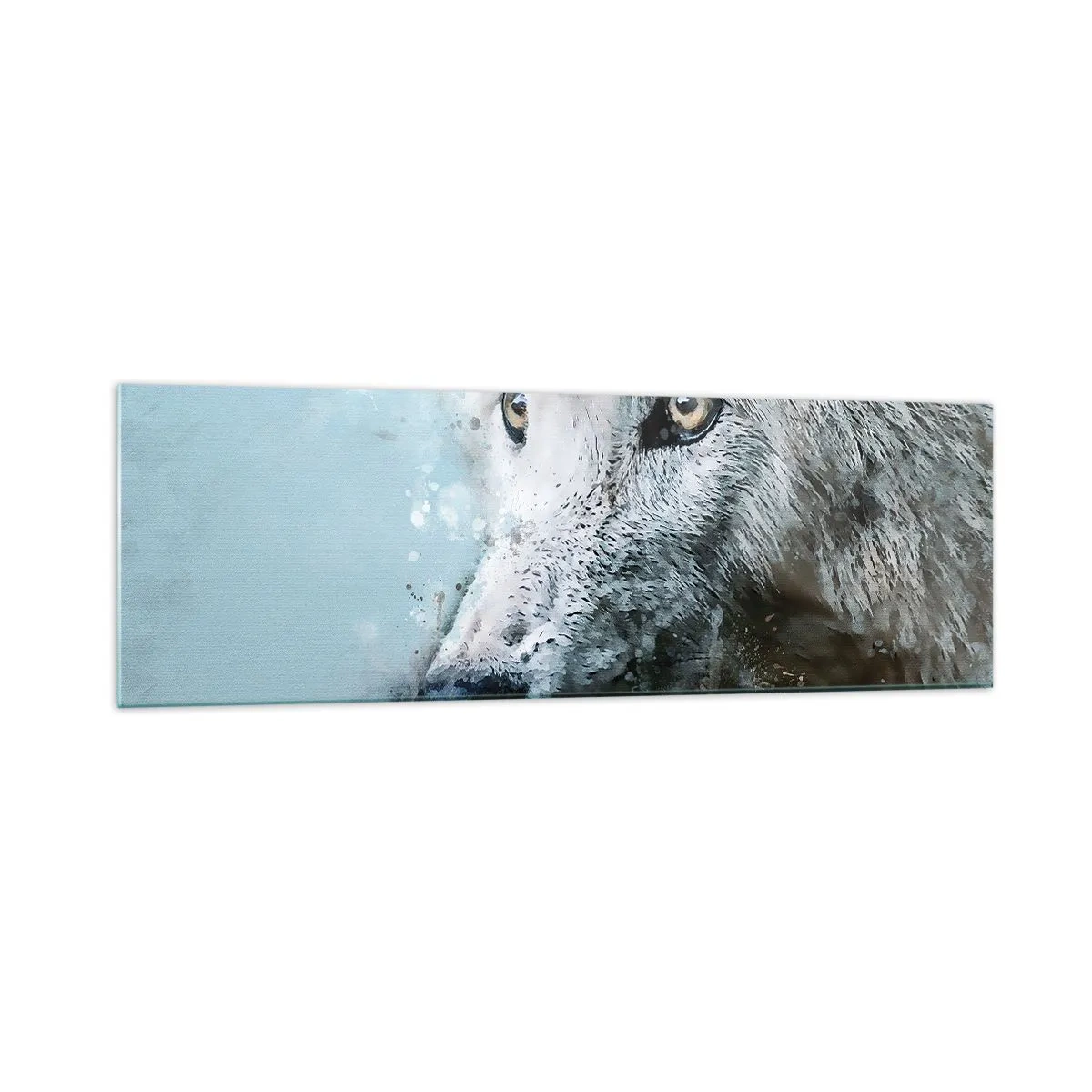 Glass picture - Meet Wolf Soul - 160x50 cm