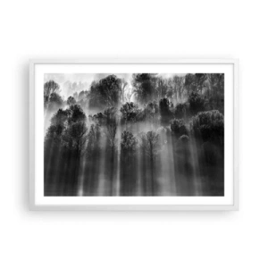 Poster in white frmae - In the Streams of Light - 70x50 cm