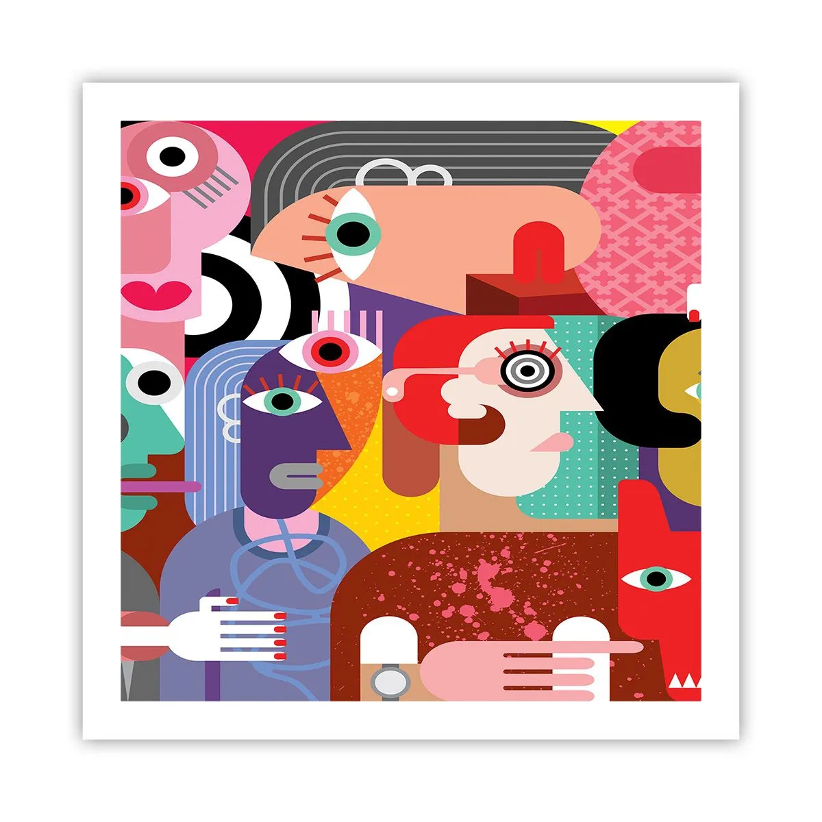 Poster - Picasso Sent Us - 60x60 cm