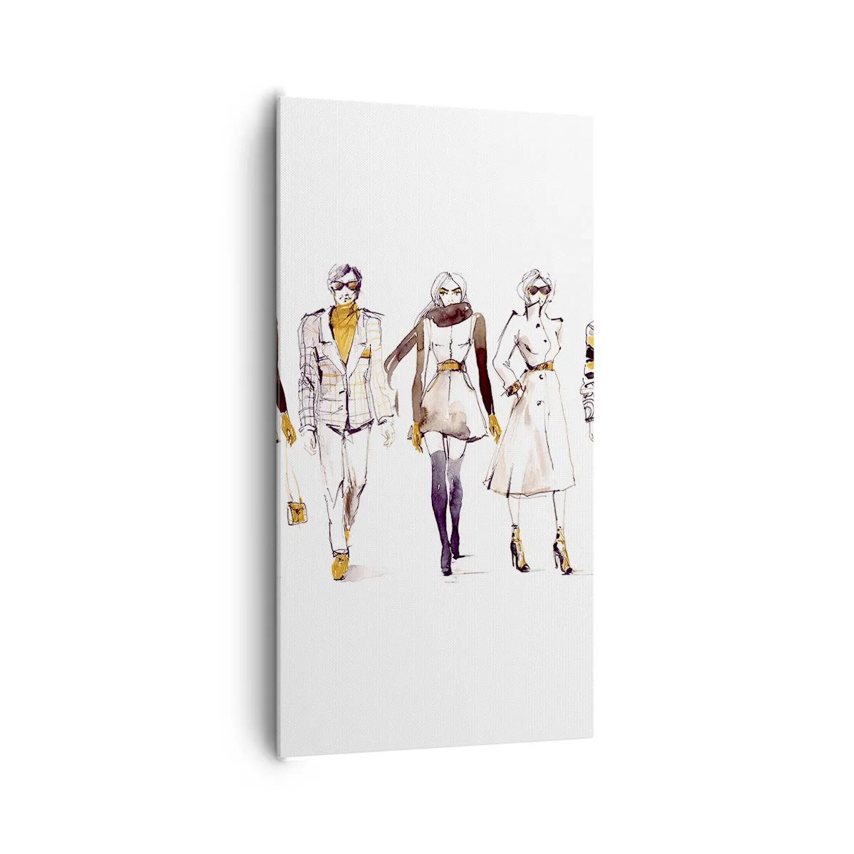 Canvas picture - Natural Elegance on Catwalk - 65x120 cm