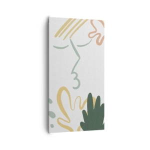 Canvas picture - Kiss of Flowers - 65x120 cm