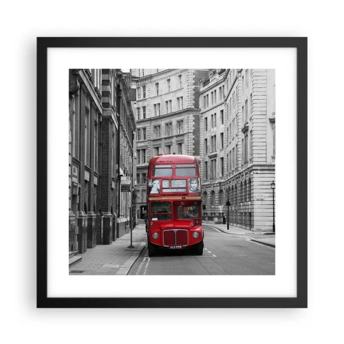 Poster in black frame - Routine Doesn't Have to Be Grey - 40x40 cm