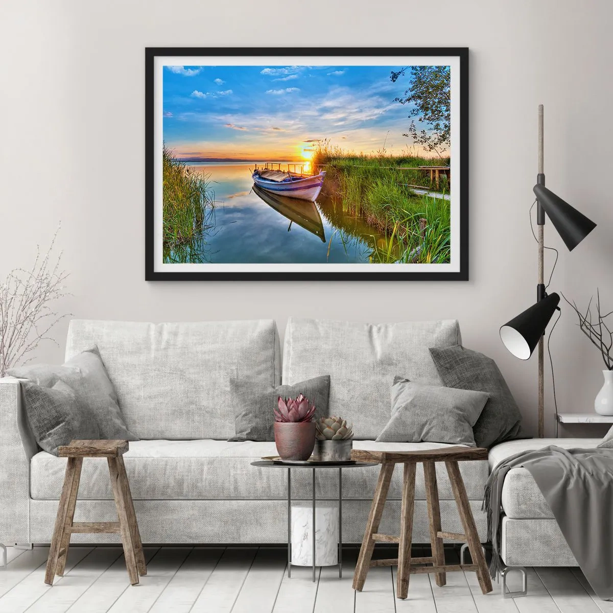 Poster in black frame - Bay of Fulfilled Dreams - 50x40 cm