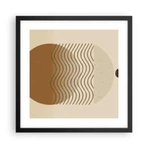 Poster in black frame - About the Origin of Geometrical Figures - 40x40 cm